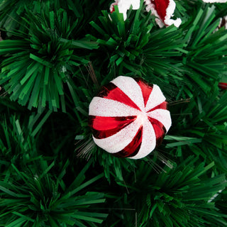 24in. Pre-Lit Fiber Optic Artificial Christmas Tree With Ornaments