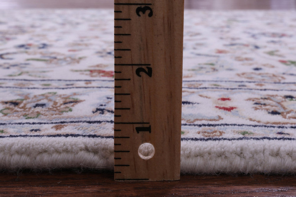 Runner Persian Nain Handmade Wool & Silk Rug 2' 9" X 16' 4" - Q14759