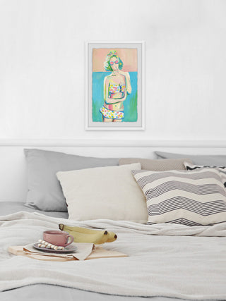 "Coquette" Framed Painting Print, 24"x36"