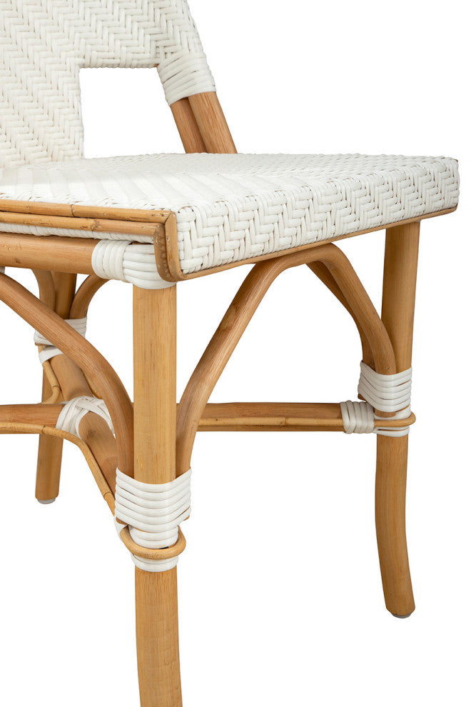 Jade 42" Tall Counter Stool, White