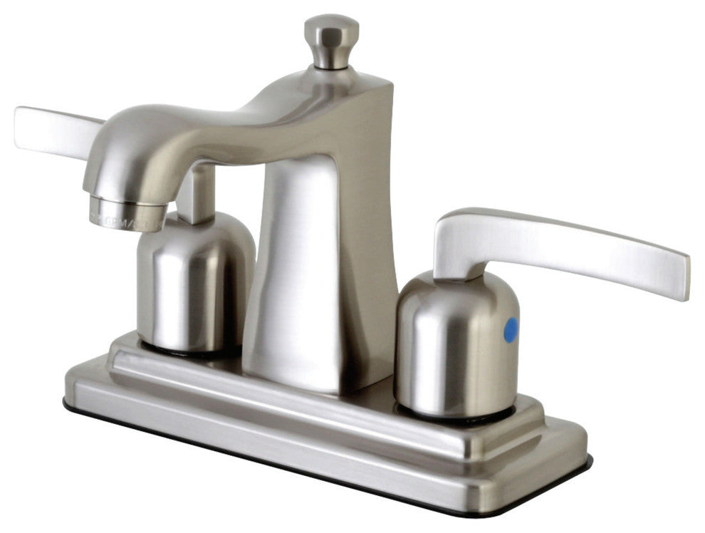 4" Centerset Bathroom Faucet WithRetail Pop-Up, Brushed Nickel