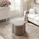 Rustic Manor Jalayah Ottoman, Upholstered, Velvet, Taupe