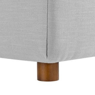 Commix Down Filled Overstuffed 4-Piece Sectional Sofa Set, Light Gray