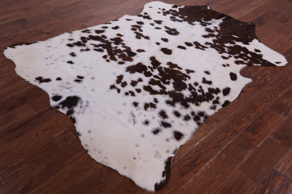 7' 1" X 6' 4" Organic Natural Hair-On Cowhide Area Rug C1715