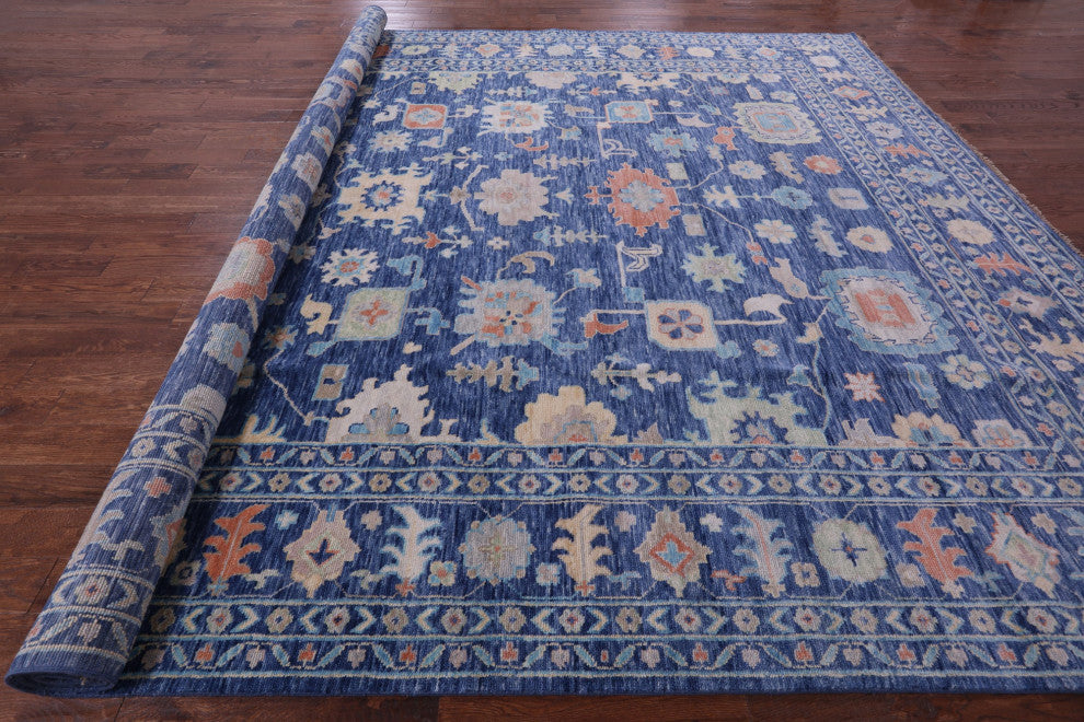 Handmade Turkish Oushak Wool Rug 12' 0" X 15' 0" - Q13482