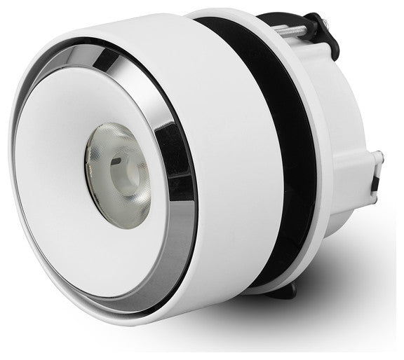 Integrated LED Flush Mounted Adjustable Downlight Commercial Grade, White