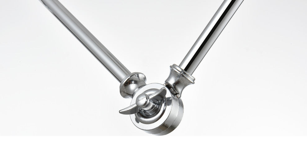 1 Light Chrome Swing Arm Plug, Wall Sconce