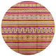 Ahgly Company Indoor Round Mid-Century Modern Area Rugs, 5' Round
