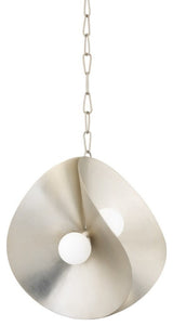 Corbett Peony 4 Light Small Pendant 330-18-WSL, Warm Silver Leaf