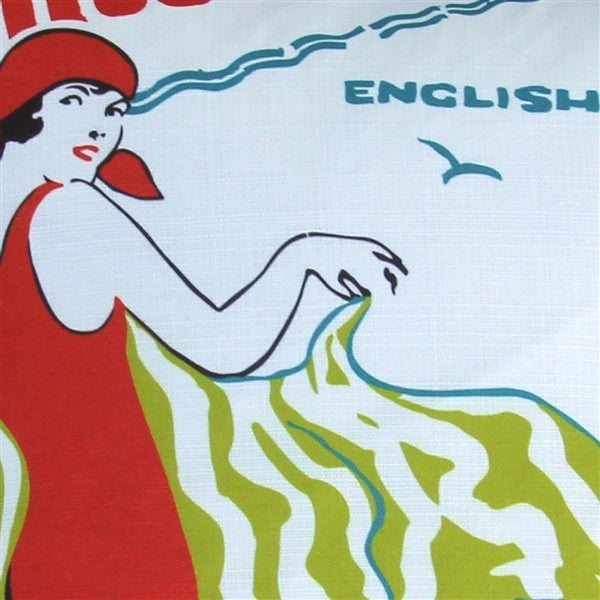 Pillow Decor - English Bay Bather Outdoor Throw Pillow