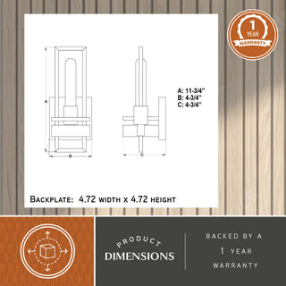 Marquis 1 Light Wall Light Matte Black