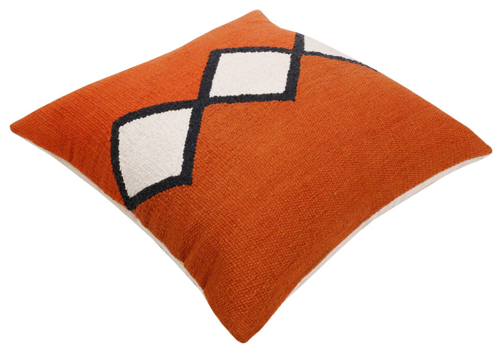 Southwestern Woven Center Diamond Throw Pillow, 20" x 20"
