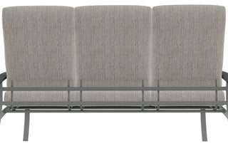 Belle Isle Cushion 3-Seat Outdoor Sofa, Thatch Ash/Graphite