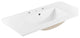 Modway Cayman 36" x 18" Basin Modern Ceramic Bathroom Sink in White