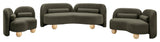 Daphne Upholstered Chair/Loveseat/Sofa, Olive, Boucle Fabric, Chair