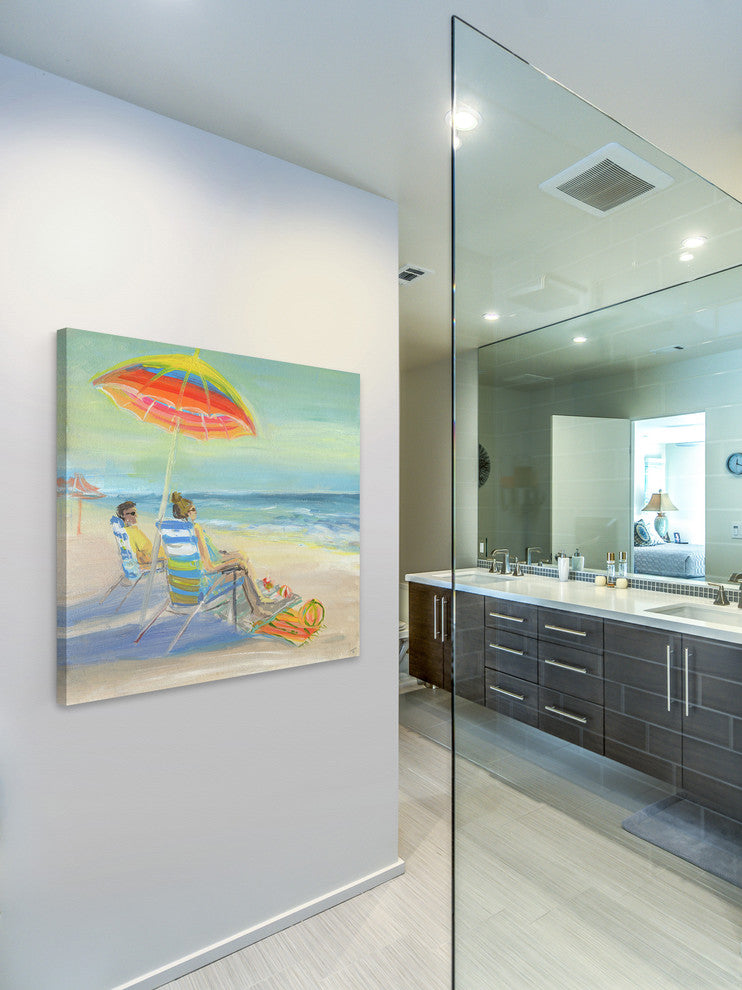 "The Best View" Painting Print on Wrapped Canvas, 40"x40"