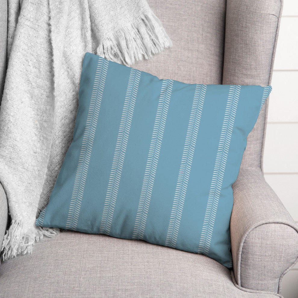 Blue Lines 18x18 Indoor/Outdoor Pillow