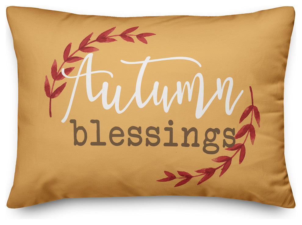 Autumn Blessings 14"x20" Throw Pillow Cover