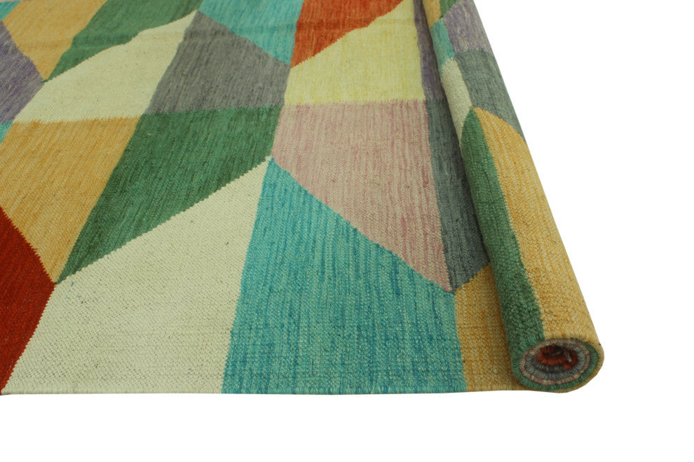 Winchester Kilim Hellboy Rust/Purple Rug, 5'1x6'6