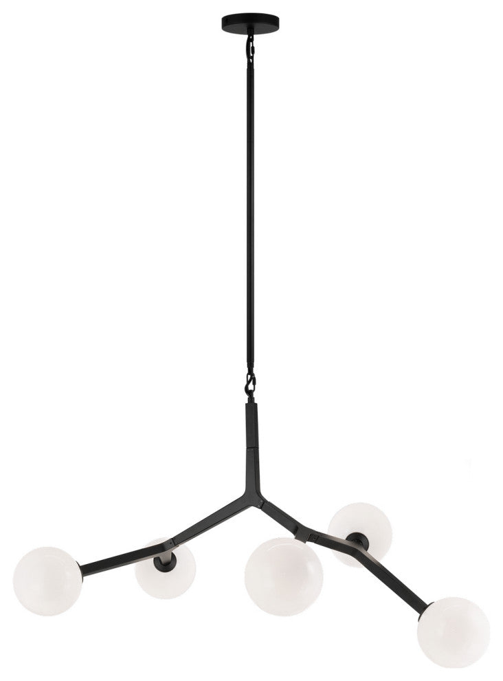 Matteo Lighting C81515BKOP Pendant, Black Finish