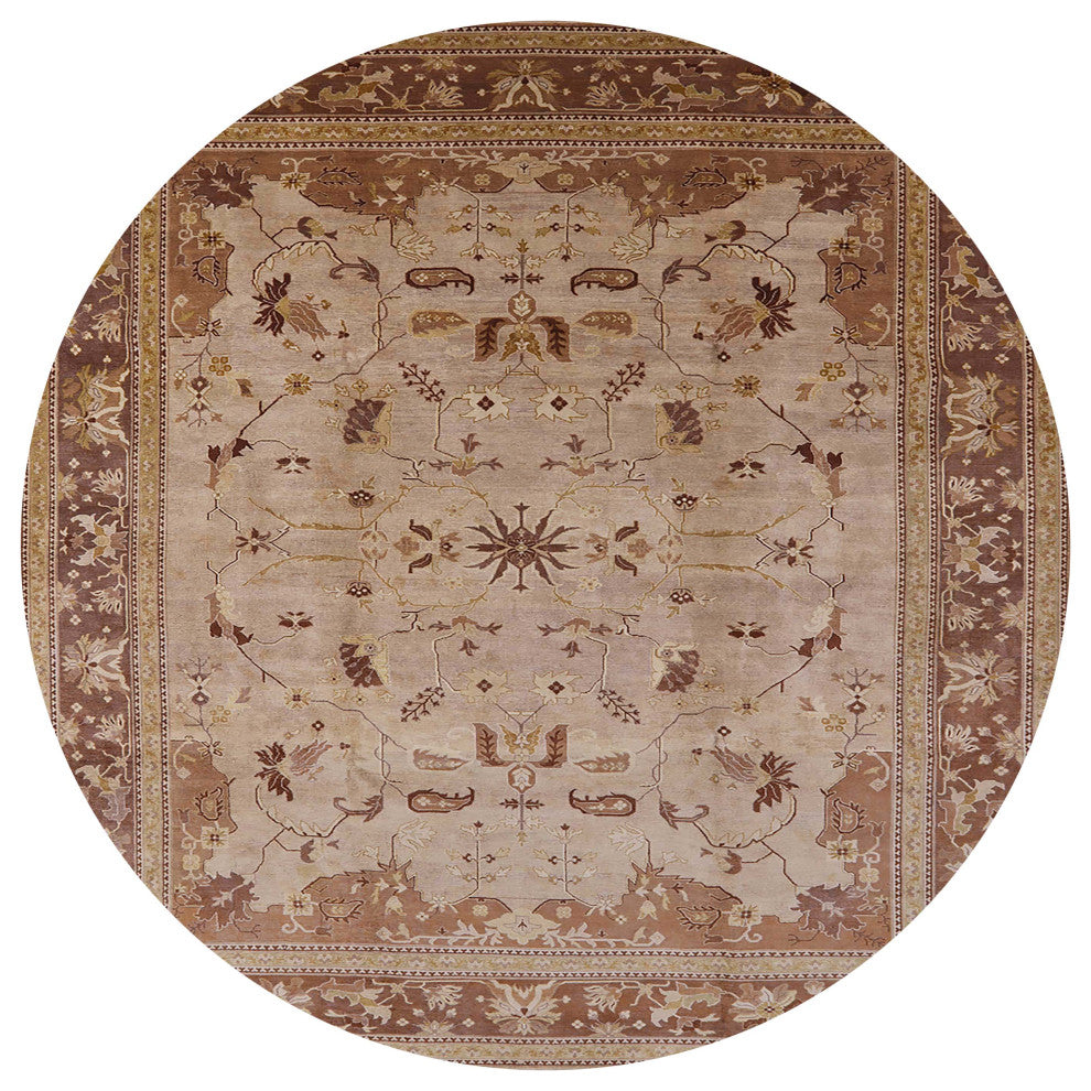 Ahgly Company Indoor Round Mid-Century Modern Area Rugs, 3' Round
