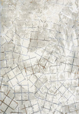 Dynamic Rugs Gold 7.10x10.10 Polyester Area Rug 1354-897 Cream/Silver/Gold