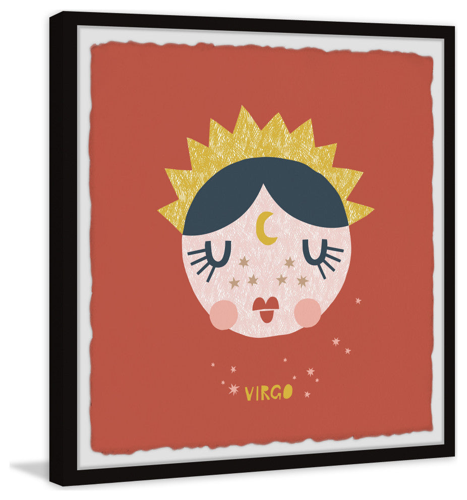 "Virgo" Framed Painting Print, 18x18