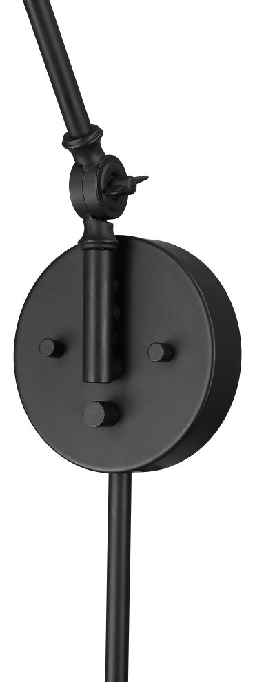 Evonne 1 Light 7.25 in. Swing Arm Wall Lamp Plug In/Wall Mount