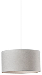 Harvest Drum Pendant, White