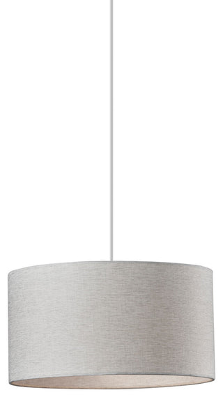 Harvest Drum Pendant, White
