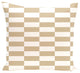 Stair Stepping Stripes Print Pillow, Khaki, 26"x26"
