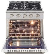 KUCHT Pro-Style 30" 4.2 cu. ft. Range, White, Natural Gas