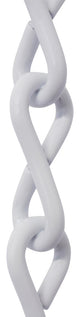 Steel Single Jack Basket Chain, 3 Sizes, 10'', White, U25