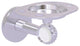 Clearview Tumbler and Toothbrush Holder with Twisted Accents, Satin Chrome