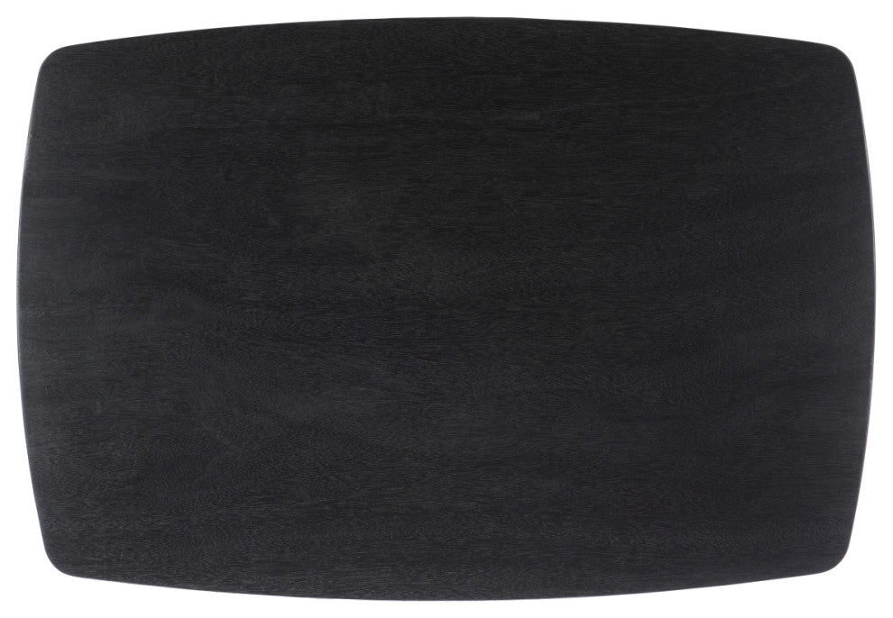 Safavieh Couture Barnard Rectangle Wood Coffee, Black