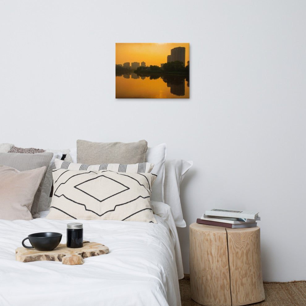 Wilmington at Sunrise Landscape Photography Canvas Wall Art Print, 18" X 24"