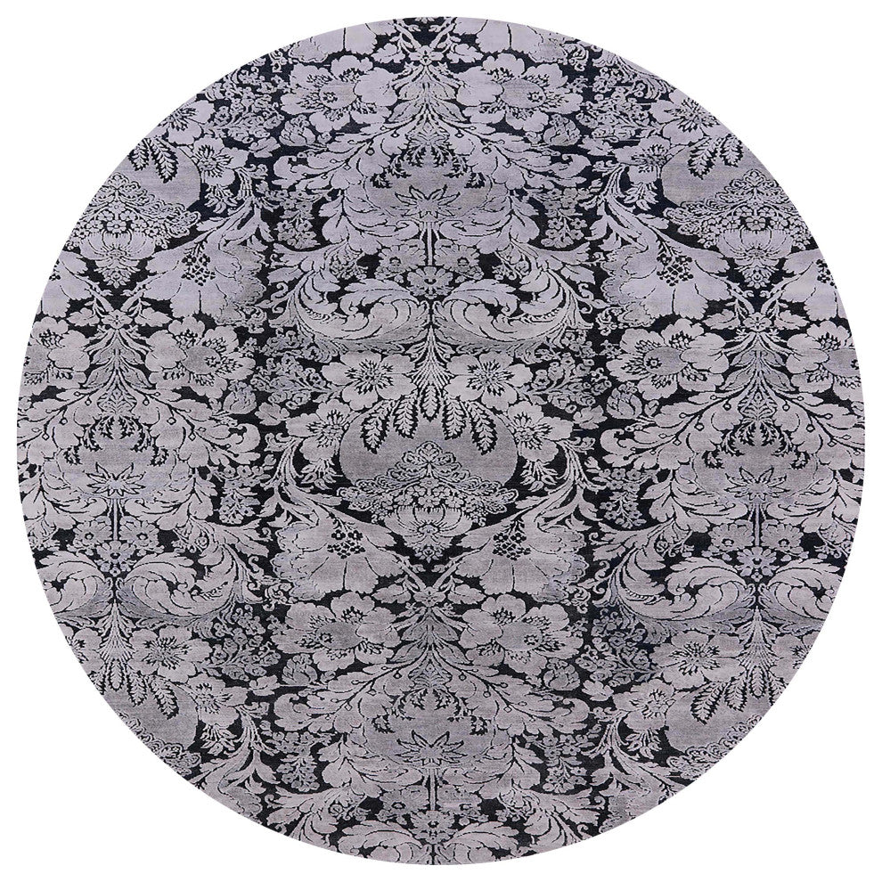 Ahgly Company Indoor Round Mid-Century Modern Area Rugs, 5' Round
