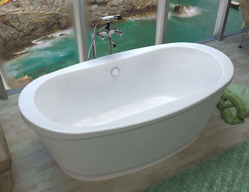 Venzi Ardea, 36"x66 Freestanding Tub With Center Drain By Atlantis