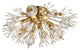 Victor 19" Crystal Starburst Wall Sconce, Gold