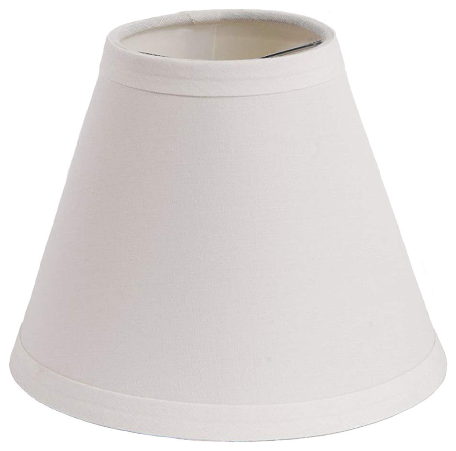 Cotton Chandelier Lamp Shade, 3x6x5", White