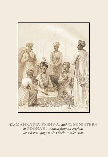 The Mahratta Peshwa and His Ministers at Poonah- Gallery Wrapped Canvas Art