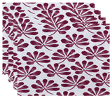 Ina, Floral Print Placemat, Purple