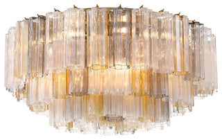 Crystorama Lighting Group ADD-331-AU Addis 16 Light 32"W Flush - Aged Brass