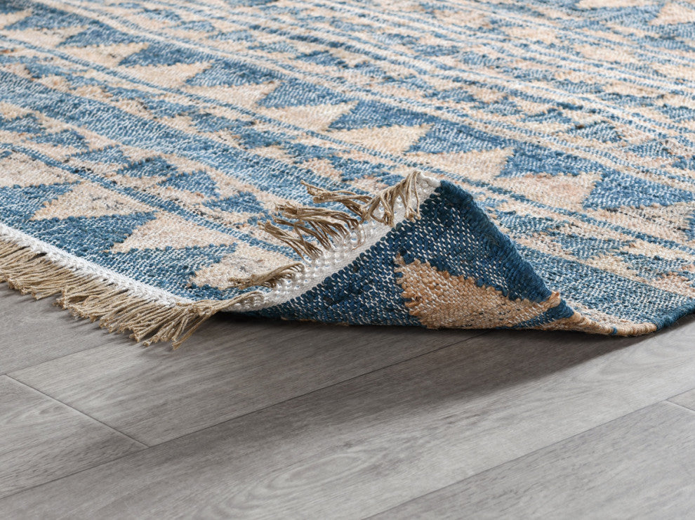 Classic Home Solana Distressed Blue Natural 8x10 Rug