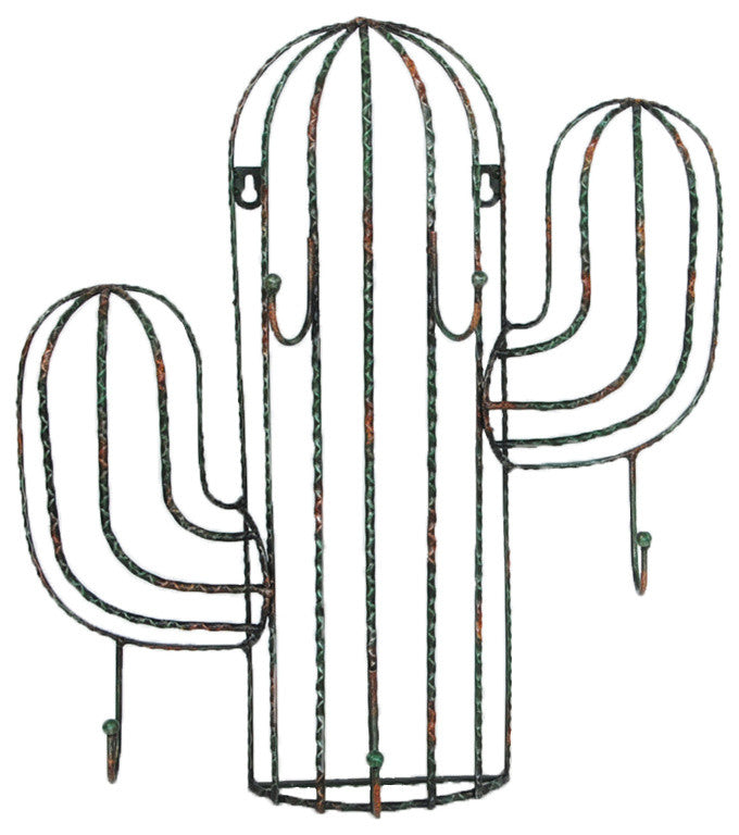 Cactus Wall Hanging With Hooks