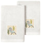 Linum Home Textiles 100% Turkish Cotton BELINDA 2PC Emb Fingertip Towel Set