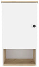 Alaska Medicine Cabinet with Open Shelf, Light Oak/ White