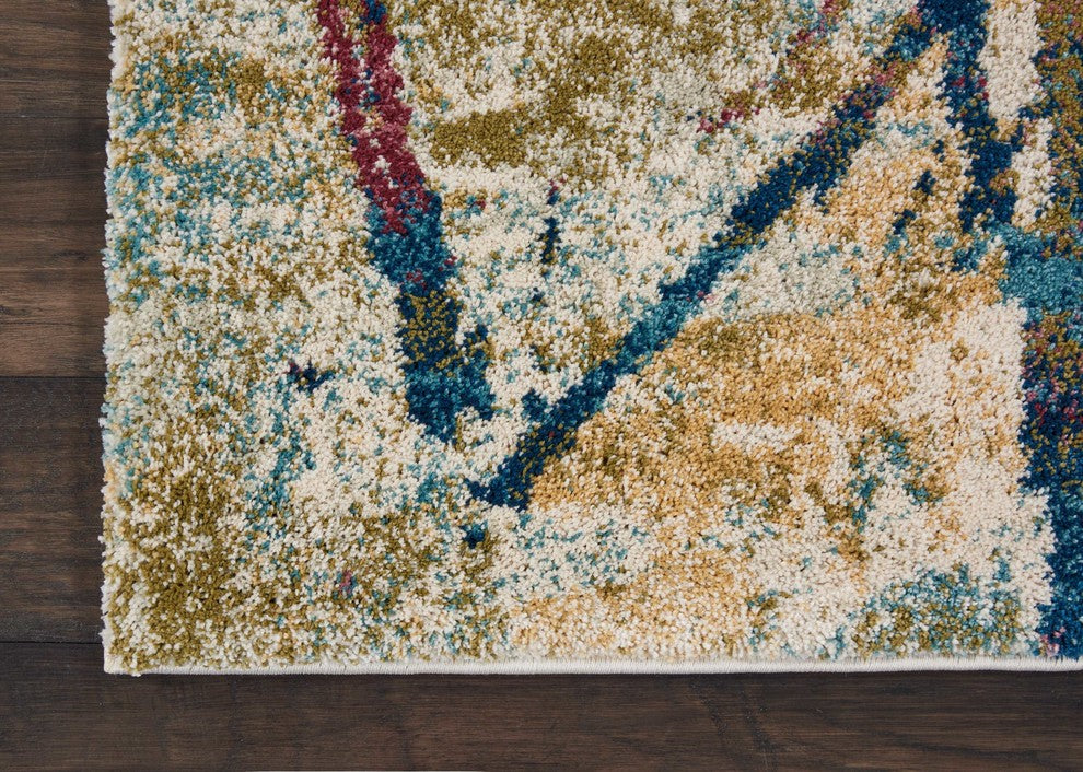 Nourison Fusion Cream/Multicolor Area Rug, 4'x6'