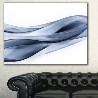 "Glittering Light Blue Pattern" Abstract Digital Art Canvas Print