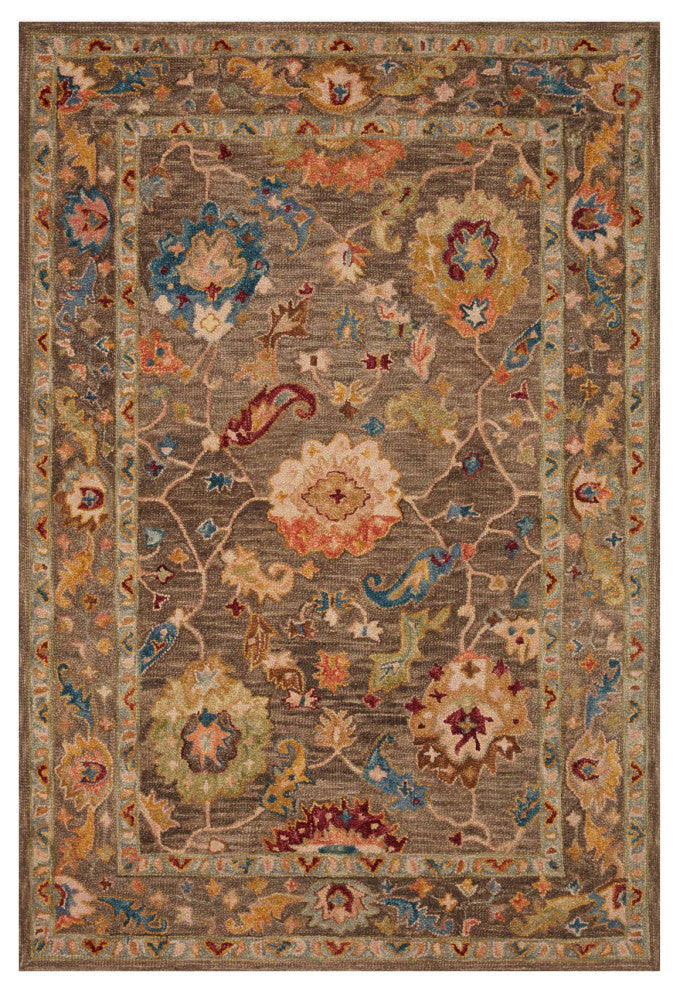 Padma PMA-01 Charcoal/Multi 2'3"x3'9" Area Rug